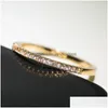 Band Rings Fashion Jewelry Women Simple Ring Zircon Finger Drop Delivery Dh1Rh