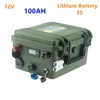 Batterie au Lithium 12v 100ah batterie au lithium 12V étanche 100ah 12V batteries pour bateau MPPT onduleur solaire etc.