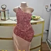 Arabic Aso Ebi Elegant Sequined Lace Evening Dresses Off Shoulder Satin Evening Formal Wear Party Second Reception Birthday Engagement Prom Gowns Dress