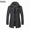 Masculino de lã masculina Bolubao Men Winter Coat Brand Casual Color Solid Ener Era Male Trench Overcout 221130