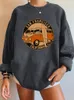 Hoodies voor dames sweatshirts San Francisco California Print Women Vintage Buses Oversized Crewneck Tops Woman Drop Schouder pullovers 221129