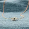 Kettingen Balmora S925 Silver Trendy CZ Devil's Eye Pendant Ketters voor vrouwen Girl Fashion Blue Chain Cuban Jewelry Cadeau