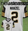 Football Jersey 2019 Yeni Stil #2 Manziel #16 Bankalar Hamilton Tiger Cats Özel Formalar Herhangi bir İsim Numarası Beyaz Siyah