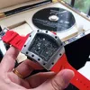 Superclone Watches armbandsur designer lyxiga herrmekanik tittar på richa kvarn armbandsur tiktok kwai tenn hink maskin livlig snabb röd persona