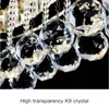 Chandeliers Luxury Crystal Chandelier With Remote Control For Bedroom Living Room Foyer Aisle Home Modern Decor Chrome LED Ceiling Lamp 2022