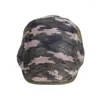 Berets Wholesale Classic Fashion Camouflage Unisex Cotton Denim Blue Sboy Painter Beret Hat Custom Ivy Caps