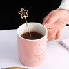 Diny Sets Creative Star Heart Pendant Lepel Fork 304 Roestvrij staal Dessert Coffee theelepel Fruit Kitchen Dineren Bestek Set