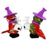 Christmas Snowman Smoking Pipes Unique Style Glass Silicone Pipes Tobacco Hand Pipe Oil Burner Bubbler Small Dab Rigs With Bowl