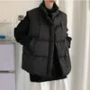 メンズベストメンズジャケットベスト秋の冬ファッション温かい厚い綿のコートレジャーストリートウェアルーズアウターアウターの袖なしベスト221130