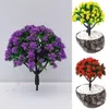 Fleurs décoratives cerisier artificiel plantes buissons bonsaï petit Pot de Simulation faux Table ornements en Pot décoration de la maison