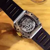 Relojes Reloj de pulsera Diseñador de lujo para hombre Relojes mecánicos Richa Milles Reloj de pulsera para hombre Esfera grande Multifuncional Mecánico automático Thre