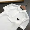 Polo en coton de haute version pour hommes, sweat-shirt triangle brodé à manches courtes, t-shirt de styliste pd, pull décontracté, tee-shirt 4xl