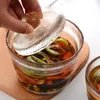 Storage Bottles Fermenting Jar Pickle With Heavy Lid Transparent Accessories Japanese Style For Homemade Peaches Ketchup Preserves