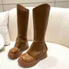 Stiefel Kleid Schuhe Herbst Winter Frauen Schwarz Dicke Untere Plattform Mode Lange 2023 Ytmtloy Kniehohe Botines De Mujer Platz ferse 1