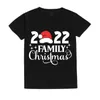 Damen T-Shirts Familie Weihnachten 2022 Party Passende Outfits Papa Mama Kinder T-Shirt Baby Strampler Tops Weihnachtskleidung Geschenke