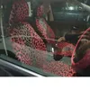 Luxury Leopard Print Car Seat Cover Bekvämt andningsmedel Material Multi Color Universal