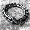 Kette Persönlichkeit Domineering Dragon Armband für Retro Silber Farbe Metall Schmuck Geschenk Drop Lieferung Armbänder Dhgarden Dhdle