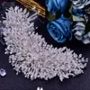 Perle di lusso Cristalli Copricapo da sposa Fascia Oro Argento Corona e diademi Copricapo per spettacolo di nozze Grandi strass Accessori per capelli da donna Gioielli CL1520