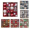 Weihnachtsdekorationen Valery Madelyn60 Stück Kugelornamente aus Kunststoff zum Aufhängen von Baumanhängern, dekorativ für Zuhause 221130