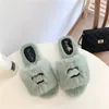 2023 Luxury Fuzzy Slipper Designer Winter Sandal Slippers Slides Women Mens Slippers Flat Fashion Bottom Flip Flop Sneakers Boots 2211301D