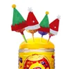 Christmas Decorations 48pcs Mini Hats Fashion Lollipop Wraps Toppers Candy Packing Wine Bottle Caps 221130