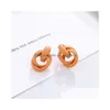 Dangle Chandelier Fashion Colorf Metal Drop Earrings For Women Trendy Simple Cute Knot Irregar Statement Jewelry Delivery Dh4Eg