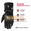 ST614 Heated Motorcycle Gloves Winter Warm Moto Heated Gloves Men Women Waterproof Snowmobile Electric Heating Thermal Touch Screen