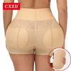 Womens Shapers CXZD Booty Hip Enhancer Invisible Lift Butt Lifter Shaper Padding Panty Push Up Bottom Boyshorts Sexy Shapewear Panties 221130