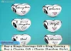 925 Silver Fit Pandora Charm 925 Bracelet Sister Daughter Family Heart charms set Pendant DIY Fine Beads Jewelry4744243