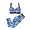 Dames Zomer Yoga Outfit Ademend Sportvest Nauwsluitende Yoga-legging Sneldrogend Gym Fitness Wear5399851