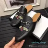 summer sandals slippers Men Brand Loafers slip on slides cover square toe flats genuine leather male casual shoes 02