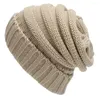 Boinas Capas de invierno Lady Warm Hat For Women Gelandeses de punto de niña Capa gruesa para mujeres
