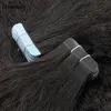 60 PCs Kinky geradees Klebeband in menschlichem Haarverlängerungen für Frauen 14 "-30" unsichtbare natürliche jungfräuliche Haare