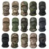 Camuflagem T￡tica Balaclava Motocicleta de inverno Ciclismo Face m￡scara facial Cabe￧a mais quente Airsoft Capacete de capacete t￡tico Capacete de capacete