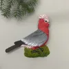 Noel dekorasyonları elle boyalı mavi ayaklı zil gökkuşağı papağan 3d buzdolabı mıknatıslar turizm hediyelik eşya buzdolabı manyetik çıkartmalar hediye 221129