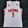 Nya bär 2020 Arizona Wildcats Basketball Jersey NCAA College Green Bibby Mannion Zeke Nni Arenas Terry Lauri Markkane