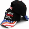 Justerbar Camo Caps Trump 2024 US Flag Baseball Cap Trump Cotton Hats Trump Supportrar Outdoor Sports Cap DHL C1201