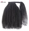Ishow 828inch Body Wave Human Hair Extensions Rovs Pony Tail Yaki recht Afro Kinky Curly JC Ponytail voor vrouwen Natuurlijke kleur 6649851
