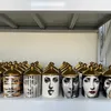 Oggetti decorativi Figurine Portacandele in ceramica in stile europeo con coperchio decorazione della casa cotton fioc camera da letto signora orecchini gioielli vaso di stoccaggio regalo 221129
