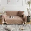 Chair Covers Thick Chenille Sofa For Living Room Sectional Armrest Backrest Towel Nordic Throw Blanket Solid Slipcovers Geometric