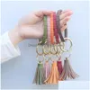 Anéis -chave Sile Keychain Bangle Tassel Bracelets Party Keyring O Pulsetlete em forma de pulseira CARM CARMO DE CARMO DE CARMO DO ANEL PARTIMAS