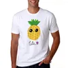 Herrar t shirts 2022 sommar ananasskjorta m￤n s￶t tecknad t-shirt o-hals kort ￤rm t-shirt man coola toppar tees tees