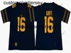 NCAA California Golden Football Jersey 8 Aaron Rodgers 16 Jared Goff 1 Melquise Stovall s Taglia S - XXXL