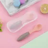 Dinnerware Define Silicone Baby Spoons Feeding Spoon Conjunto de chiclete BPA Ftalato de chumbo e plástico MS-337-2