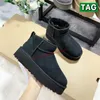 Nieuwe Winter Snow Boots Australia Classic Ultra Mini Tazz Suede Platform Neumel Suede Shearling Boot Dames Glaides Chestnut Charcoal Designer Ankle Booties EUR 34-43