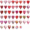 50 pcs/lot joyeux saint valentin fête ballons 18 pouces en forme de coeur feuille d'aluminium ballon anniversaire mariage anniversaire décor