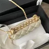 Tote Bag the Store 80% Wholesale and Retail New Double Small Golden Ball Fragrance Leather Mini Waist Chain Single Shoulder Cross