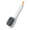Multifunction Soft Bristled Liquid Shoe Brush Long Handle Brush Clothes Shoes Clothing Board Brushs Household Cleaning Tool Cepillo Para Zapatos