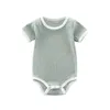 ups ins summer baby kids clothing summer rompers o-neck半袖マルチカラー100％コットン