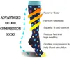 Mens Socks 67 Pairs Compression Women Men Knee High Sports for Running Marathon Cycling Edema Diabetes Varicose Veins 221130